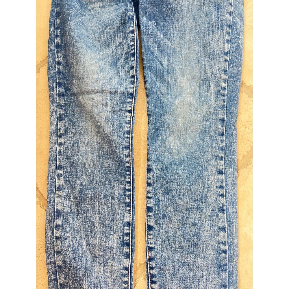 Judy Blue Womens 5/27 Skinny Fit Acid Wash Blue Stretch Jeans JB88158 Retro Boho - Picture 9 of 13